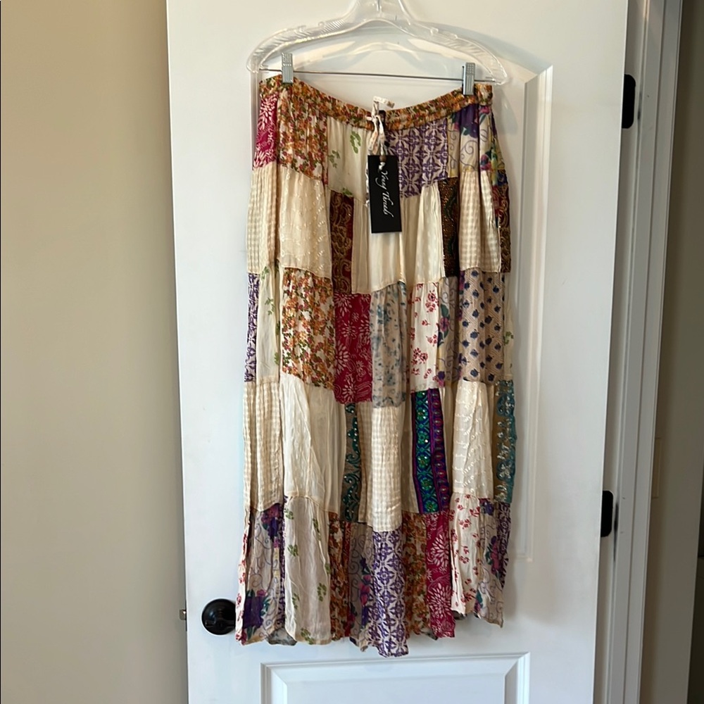 NWT Boho Patchwork Skirt